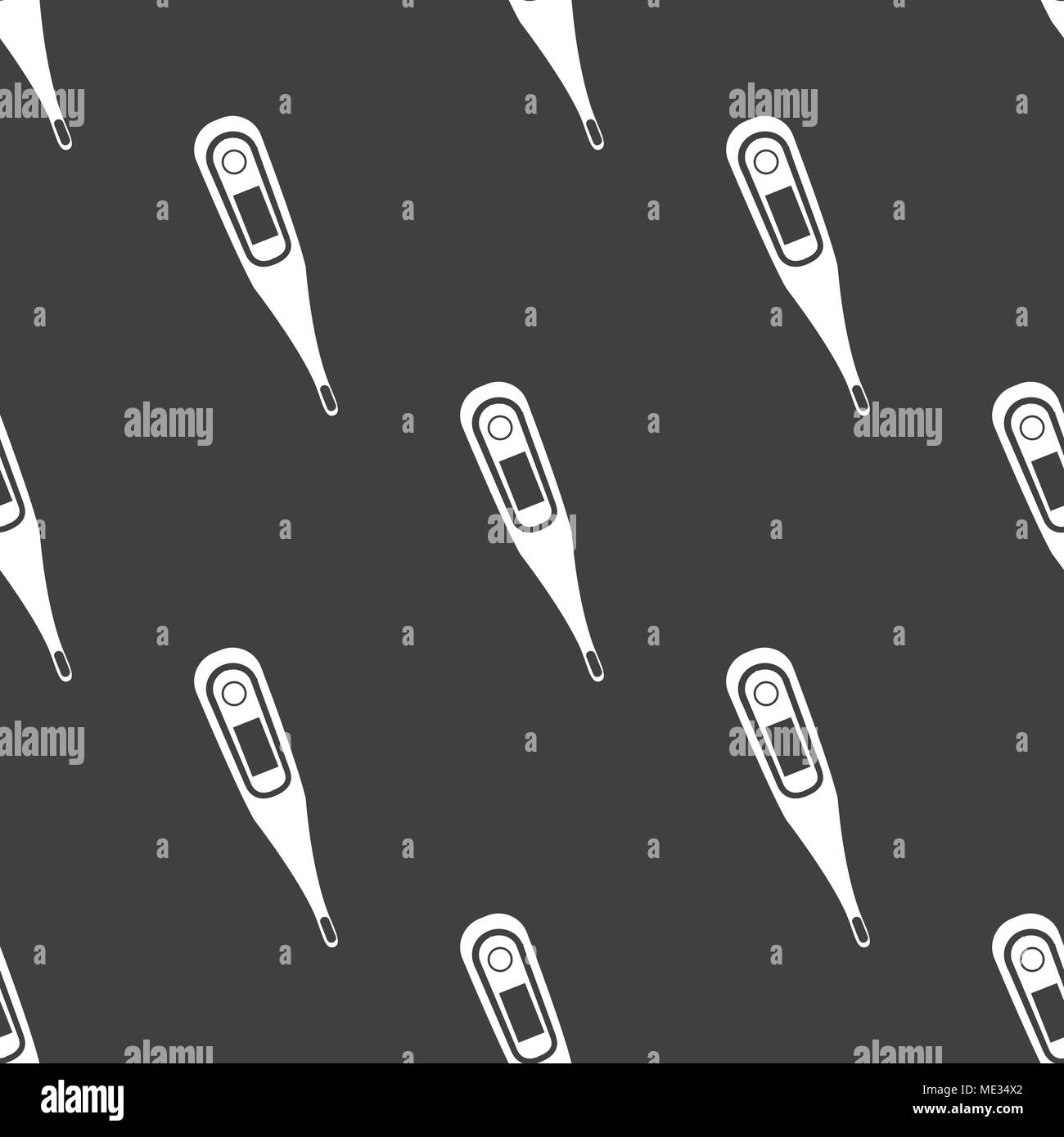 Electronic thermometer pattern Stock Vector Images - Alamy