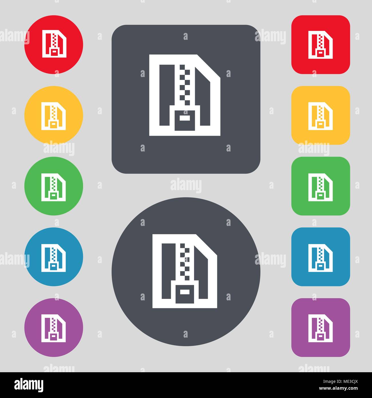 download compressed zipped Archive file download compressed zip zipped icon vector image.