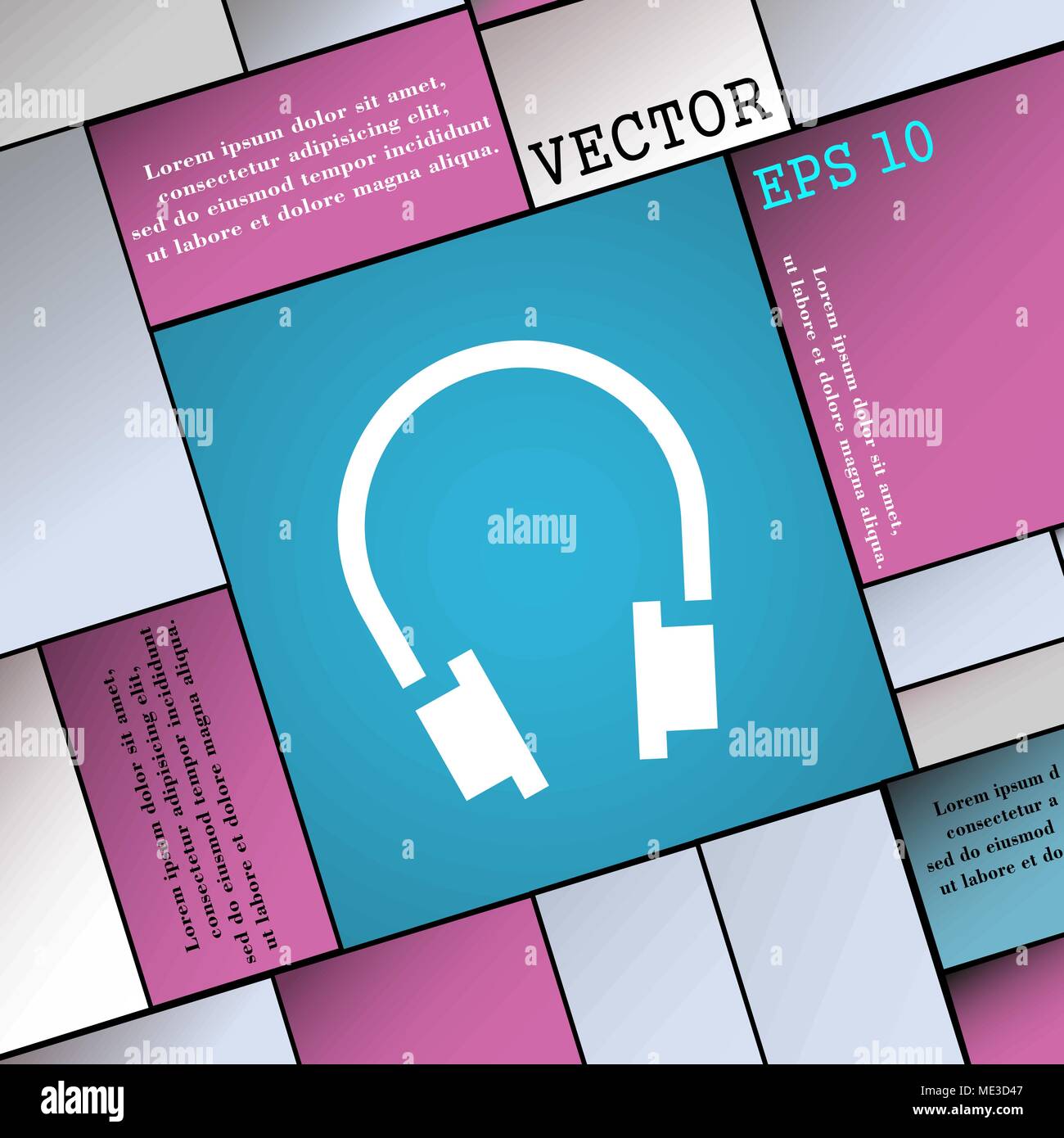 headsets icon sign. Modern flat style for your design. Vector ...