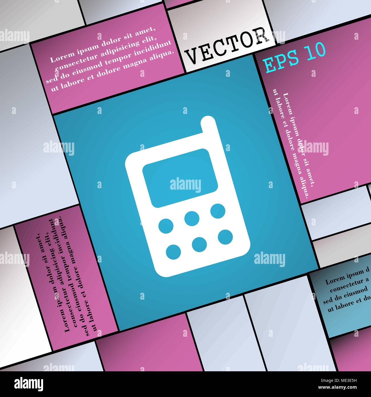 mobile phone icon sign. Modern flat style for your design. Vector ...