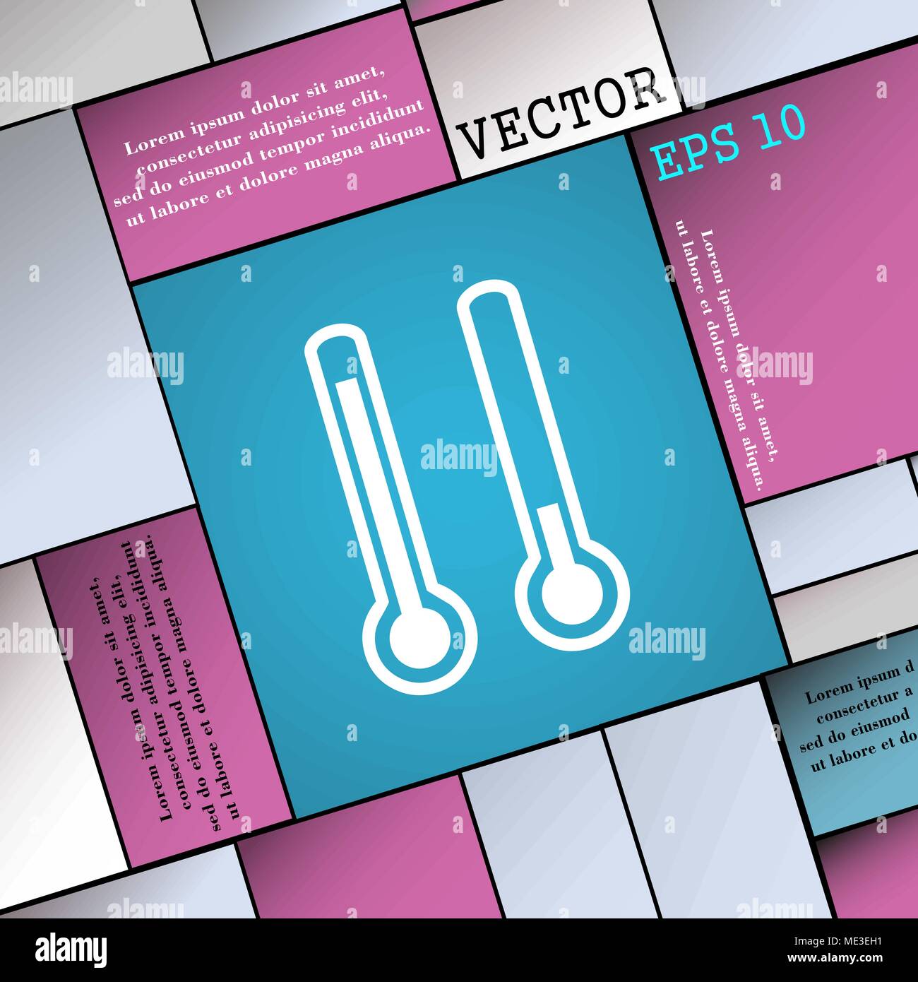 thermometer temperature icon sign. Modern flat style for your design ...
