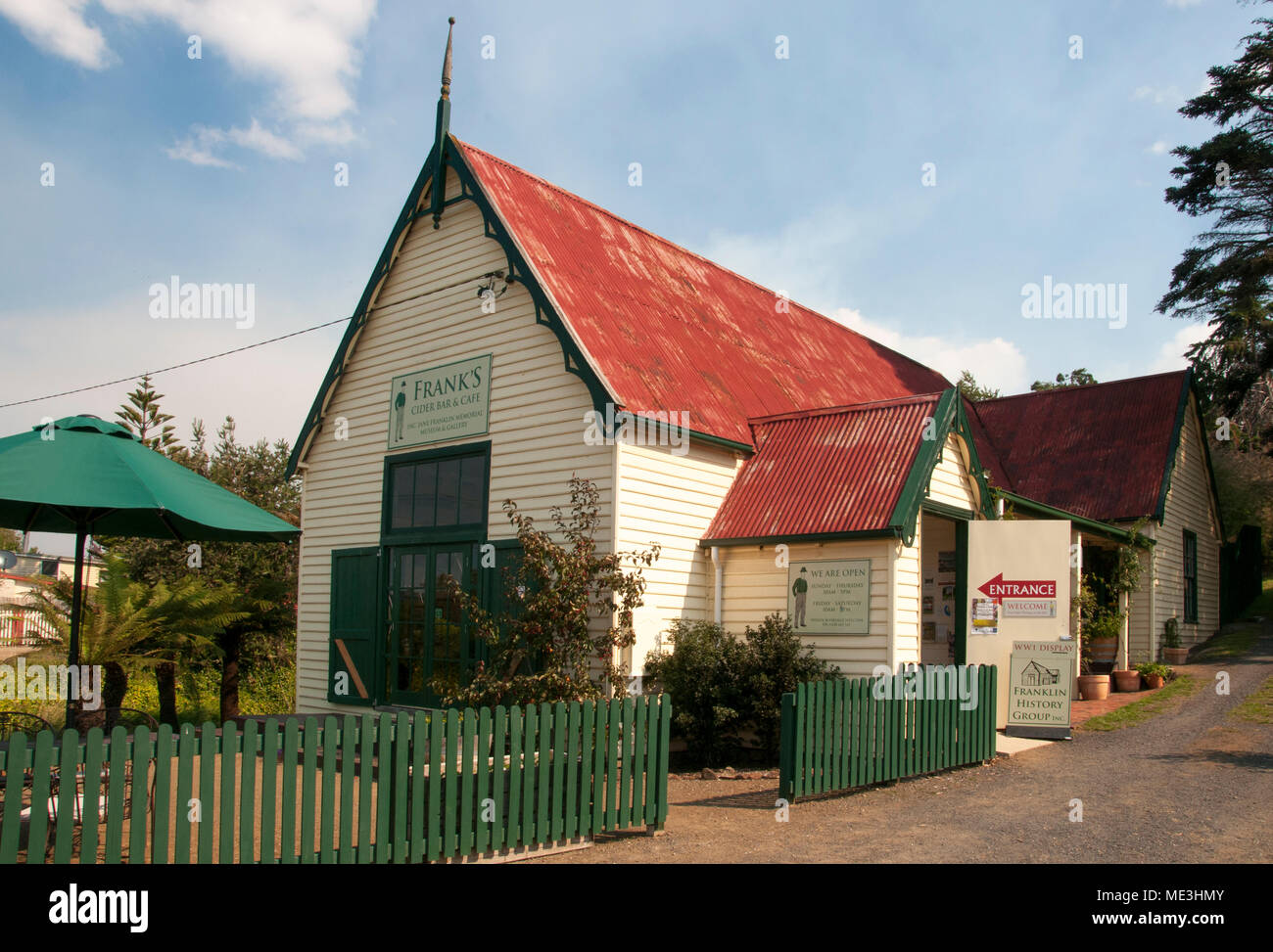Boutique cider brewery and bar, Franklin, Tasmania, Australia Stock