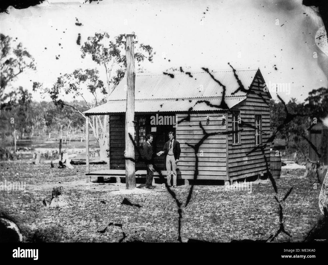 Unidentified building, Stanthorpe, 1872. Stock Photo