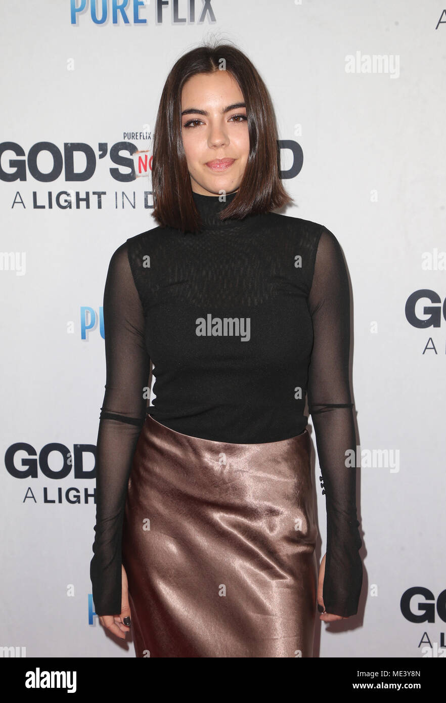 'God's Not Dead: A Light In Darkness' Premiere - Arrivals  Featuring: Samantha Boscarino Where: Hollywood, California, United States When: 20 Mar 2018 Credit: FayesVision/WENN.com Stock Photo