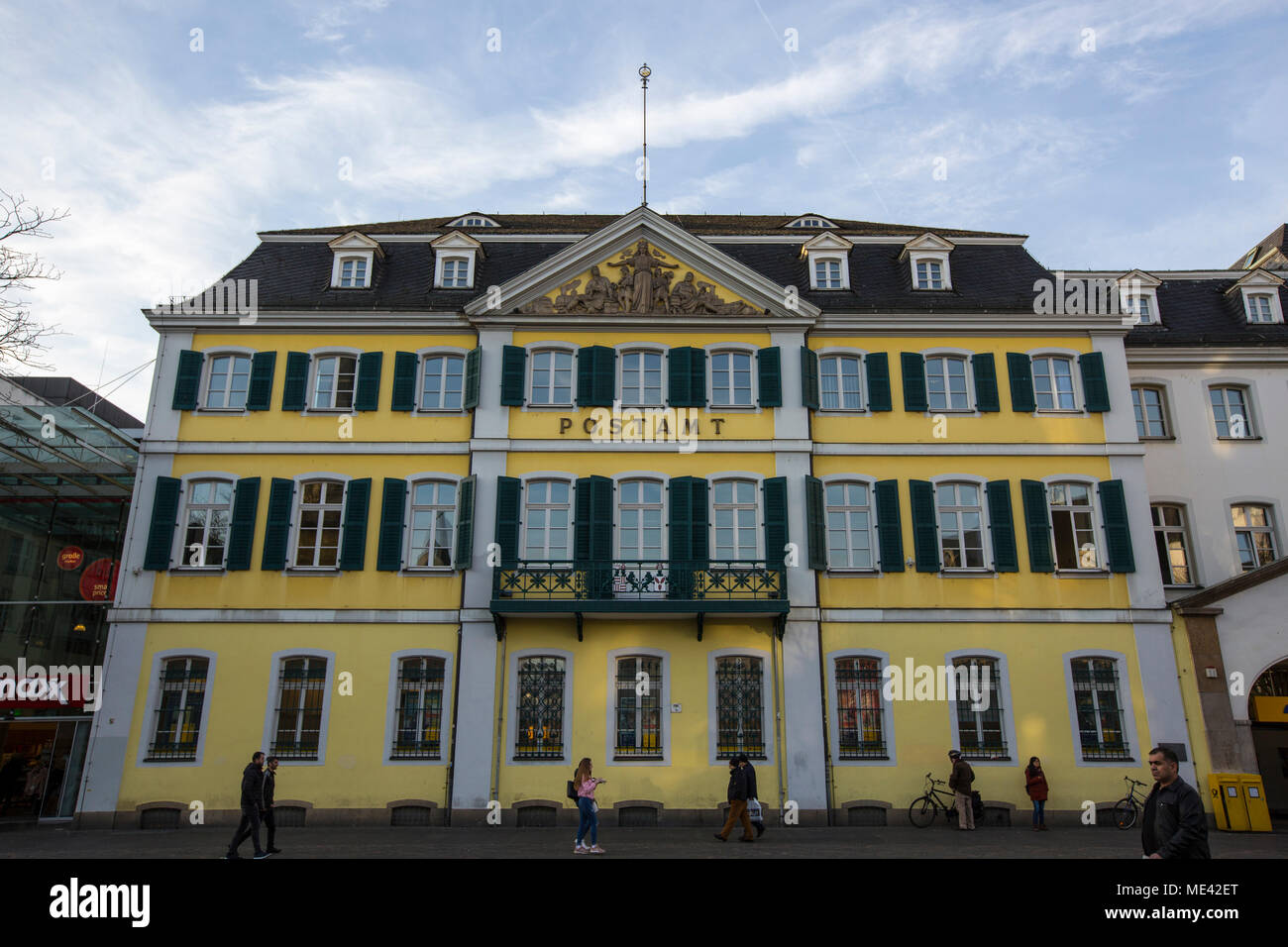 The Post Office building at the City Center in Bonn, North Rhineland