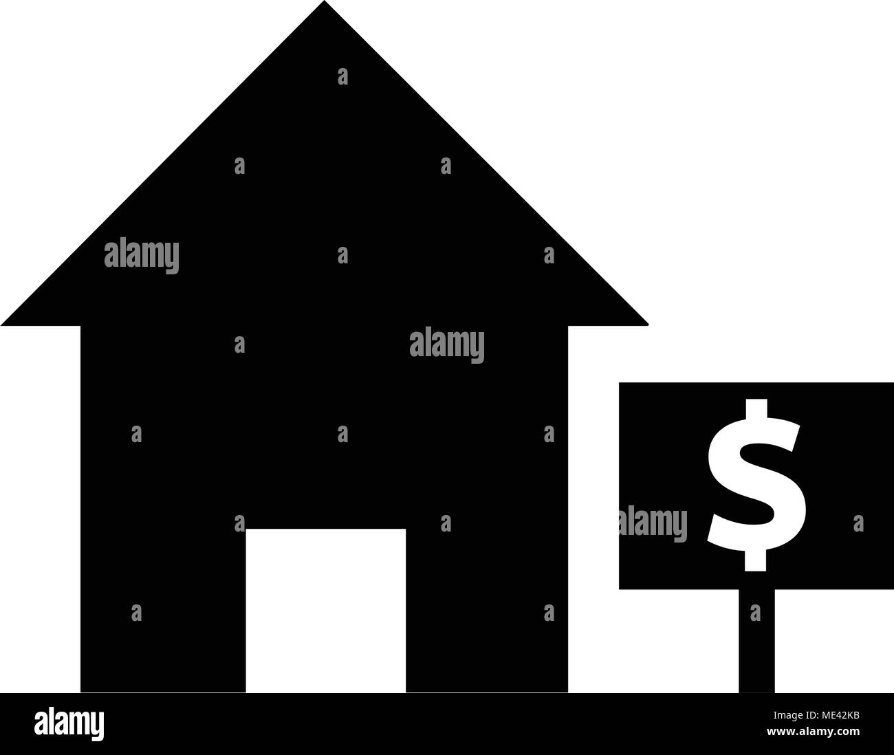 House sale icon. The house is for sale icon Stock Vector Image & Art