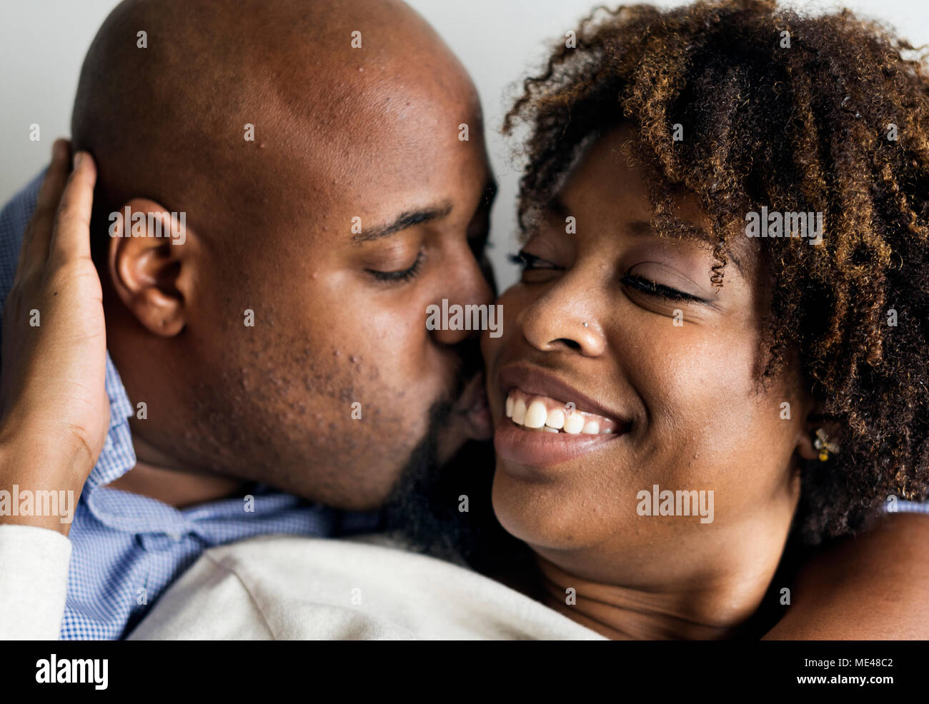 Happy sweet couple in love Stock Photo