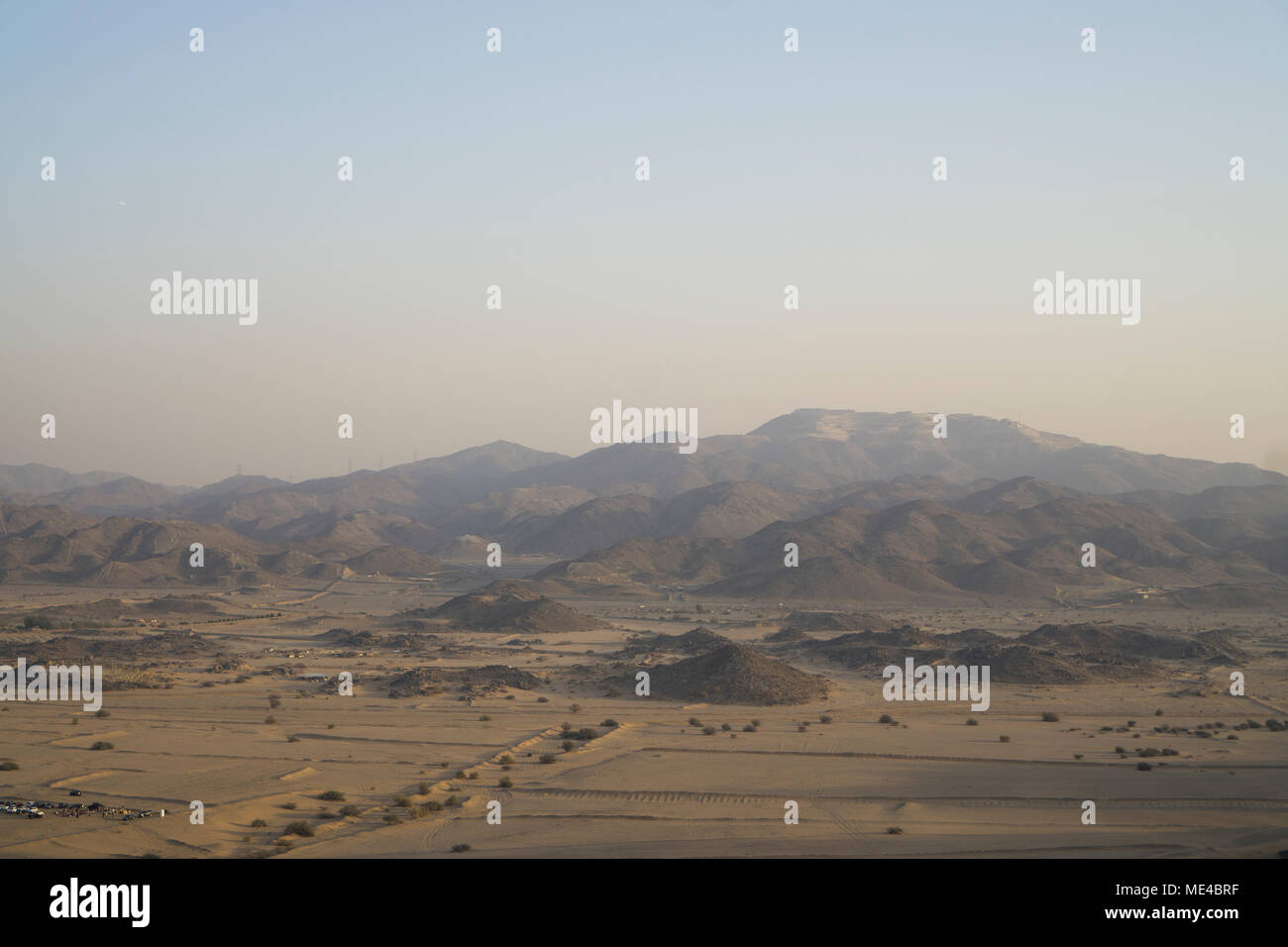 Desert scene in Asfan Saudi Arabia Stock Photo