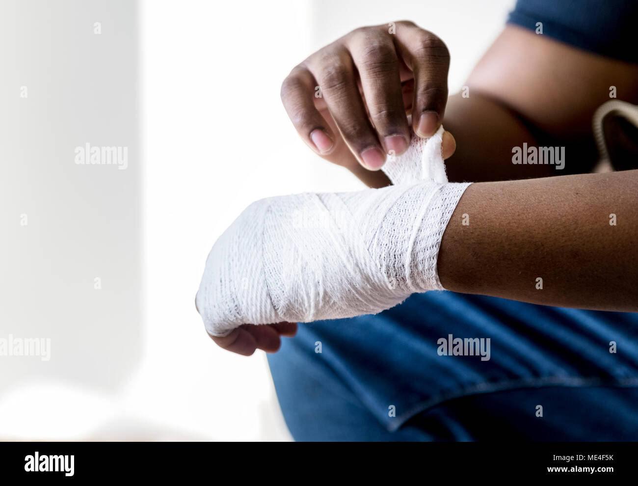 People with home safety concept Stock Photo