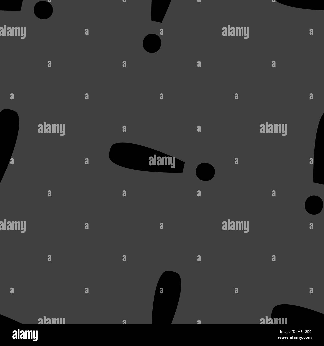 The exclamation point web icon. flat design. Seamless gray pattern ...
