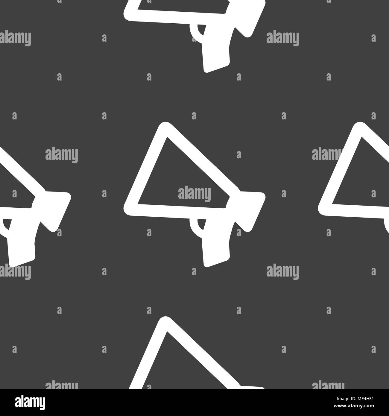 Mouthpiece. web icon flat design. Seamless pattern. Vector EPS10 Stock Vector