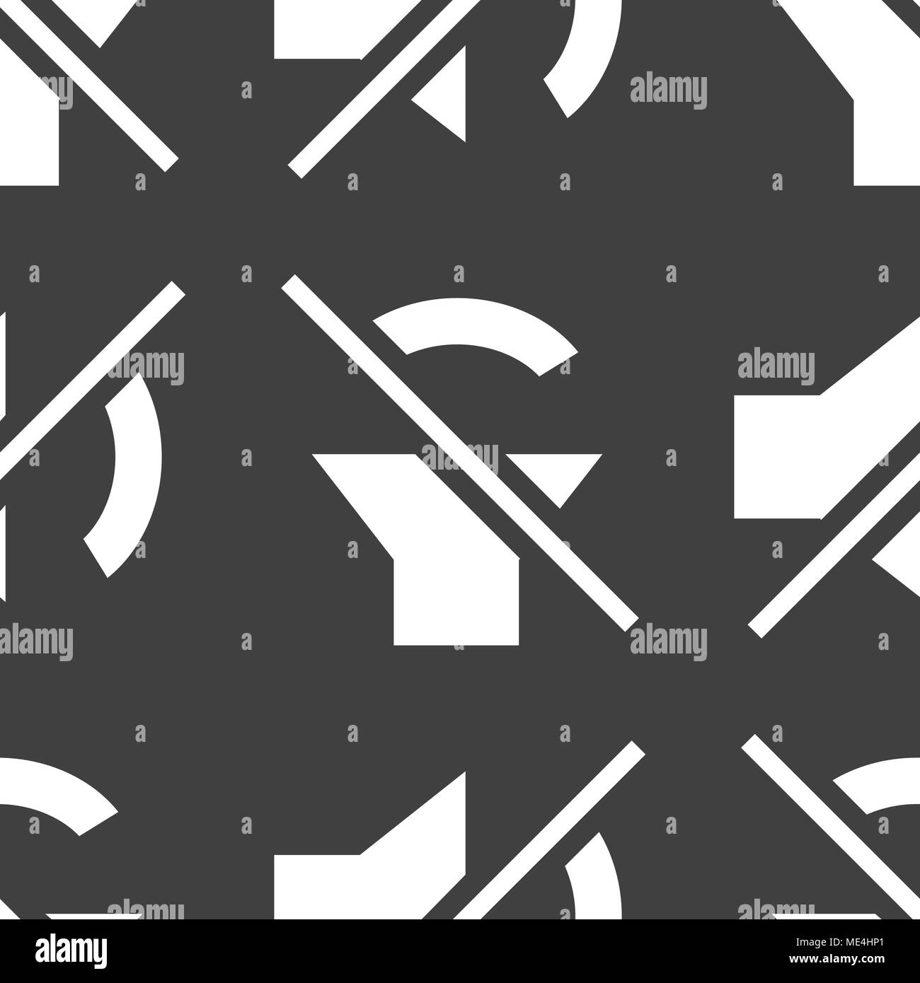 Mute sound web icon. flat design. Seamless pattern. Vector EPS10 Stock Vector