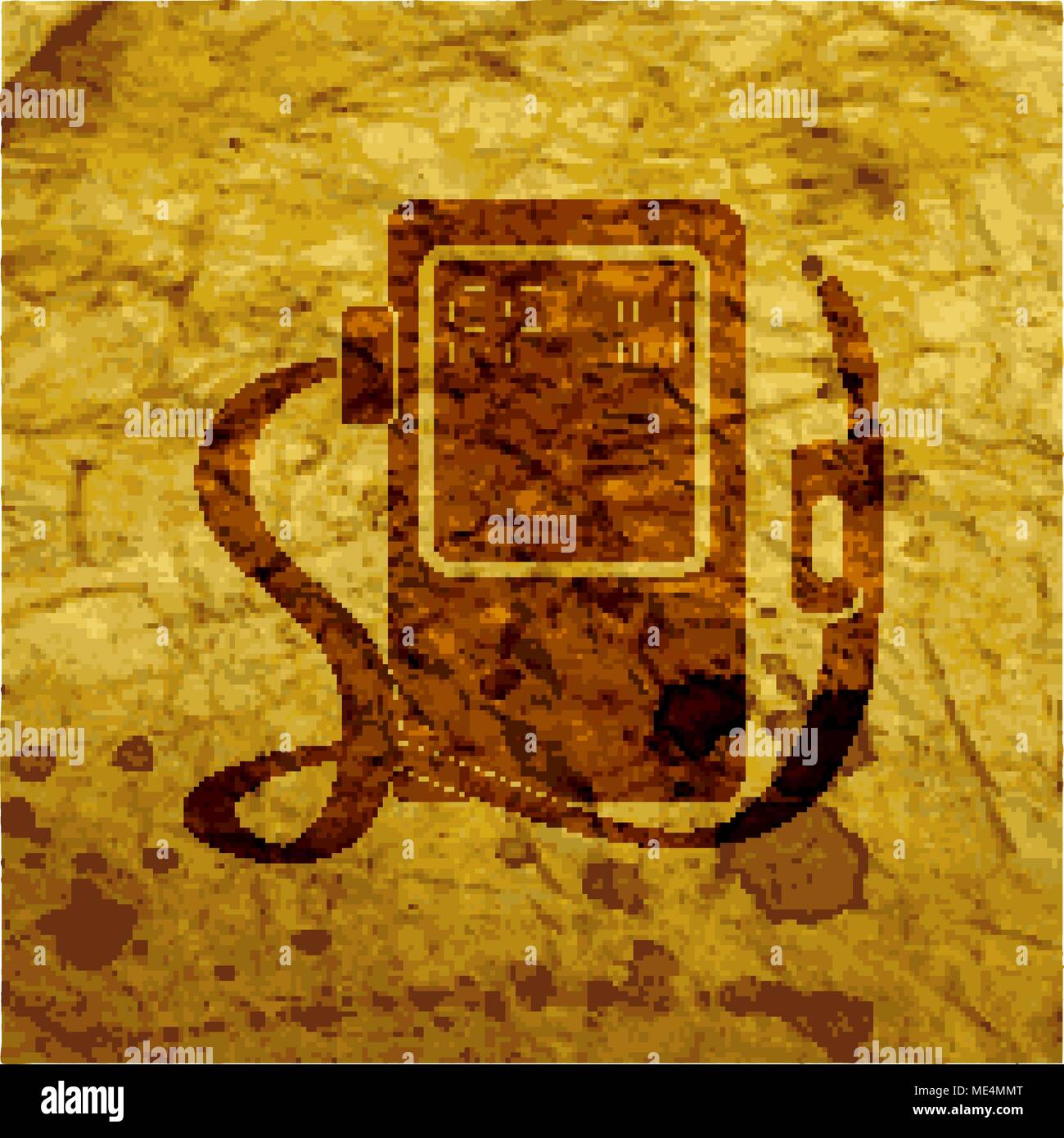 Gas, fuel station icon symbol on paper background. Vector illustration