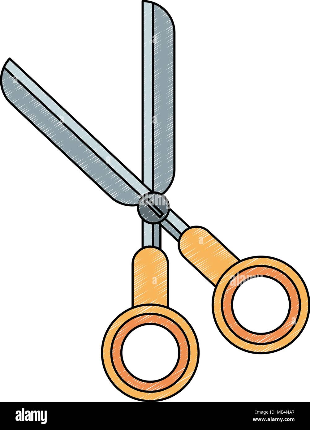 Scissor isolated symbol scribble Stock Vector Image & Art - Alamy