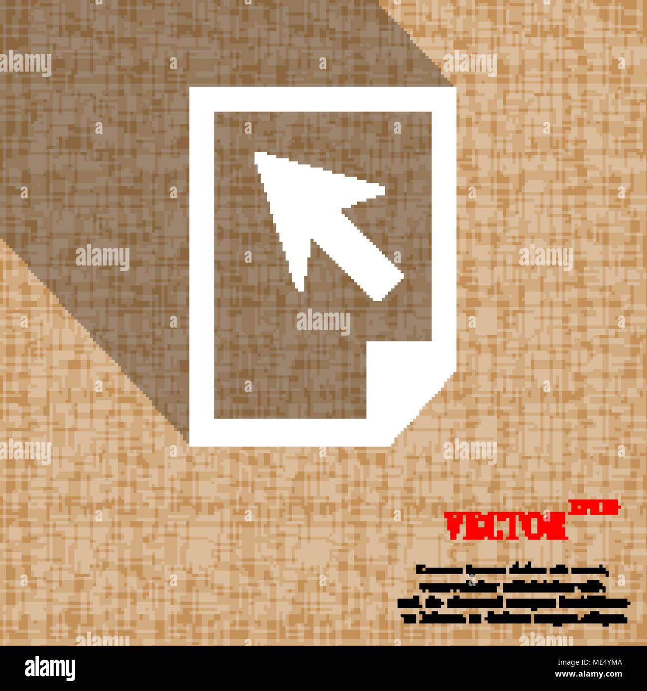 File document icon symbol on abstract geometric background with long ...