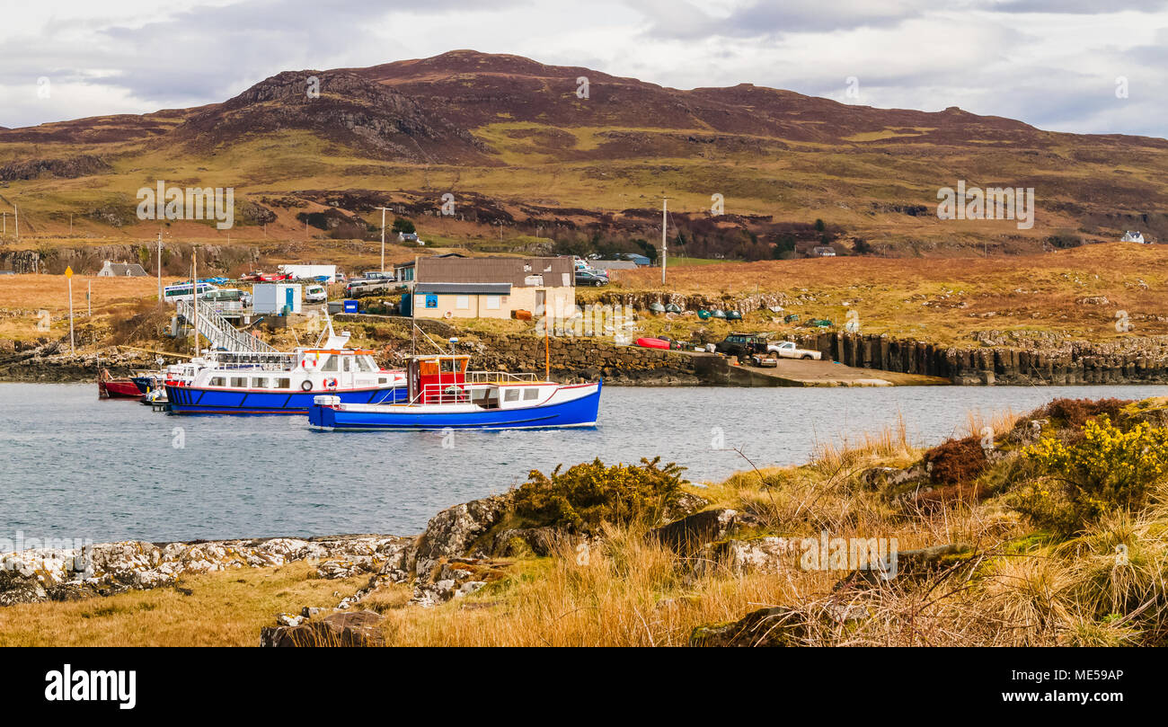 Isle of Ulva, off the Isle of Mull, Inner Hebrides, Scotland.  Ulva is the subject of a community buyout Stock Photo