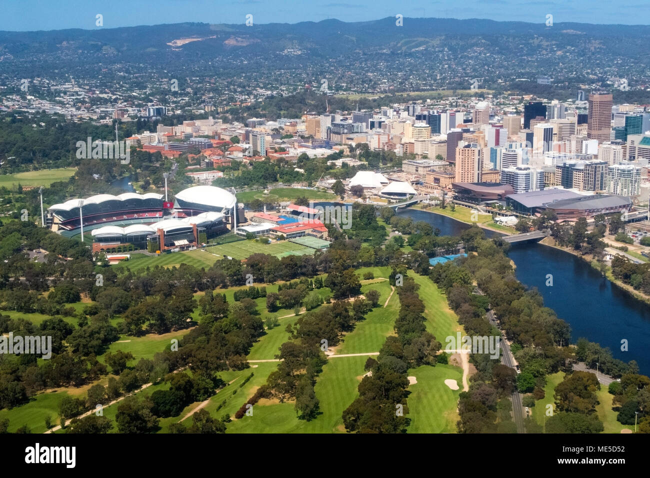 Aerial view of the city of Adelaide in Australia Stock Photo Alamy
