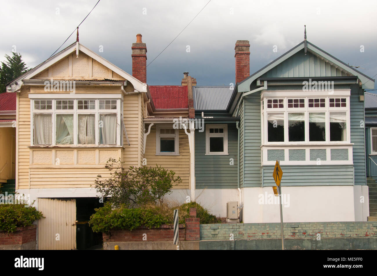 South Hobart streetscape, Hobart, Tasmania, Australia Stock Photo