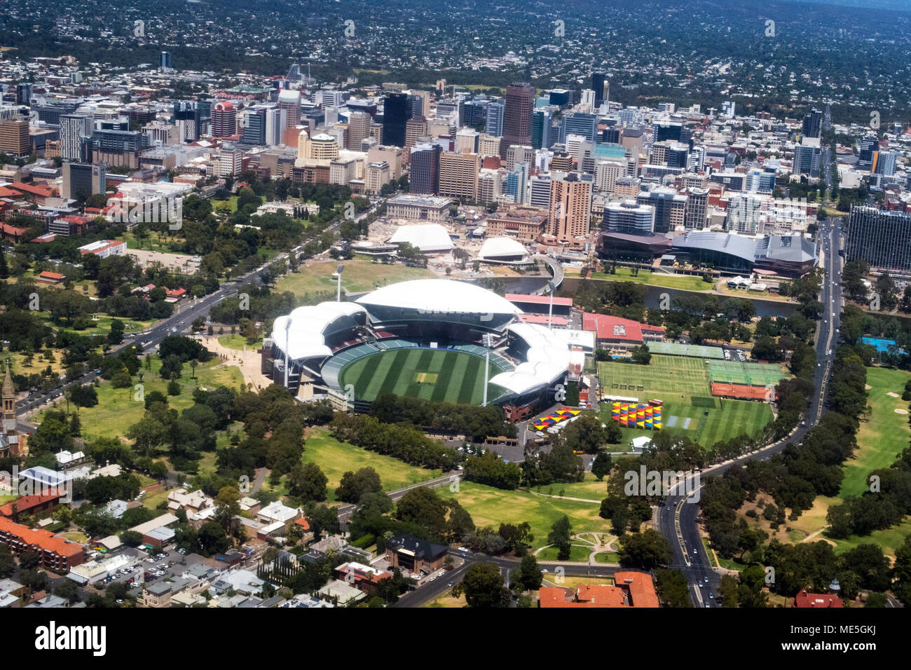 Aerial view of the city of Adelaide in Australia Stock Photo Alamy