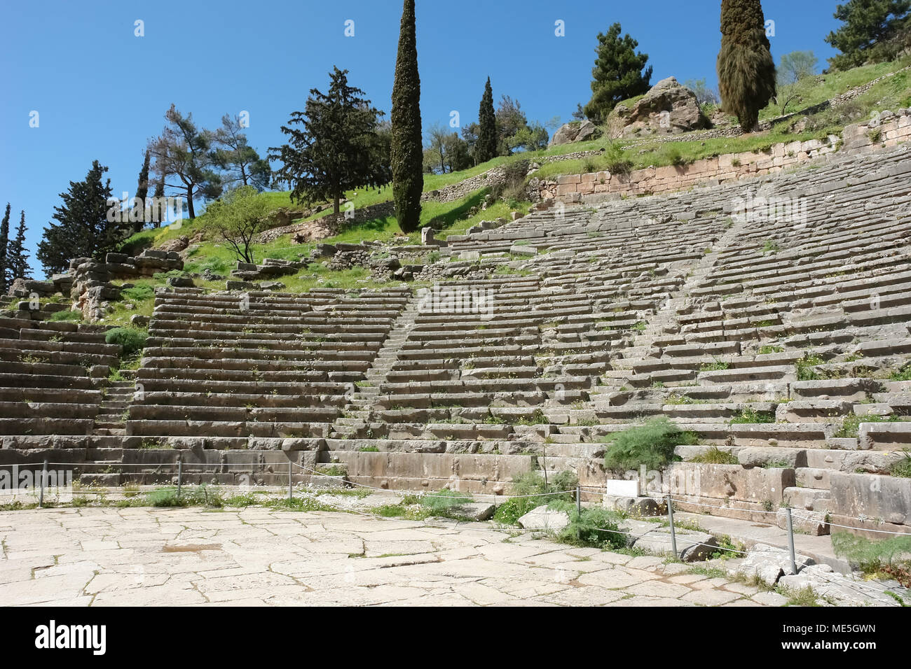 Delphi greece amphitheater archaeological greek hi-res stock ...