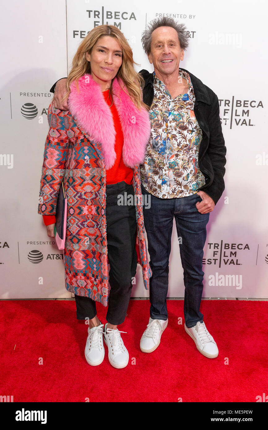 New York, United States. 20th Apr, 2018. Veronica Smiley, Brian Grazer attend premiere of Genius: Picasso during Tribeca Film Festival at BMCC Credit: Lev Radin/Pacific Press/Alamy Live News Stock Photo