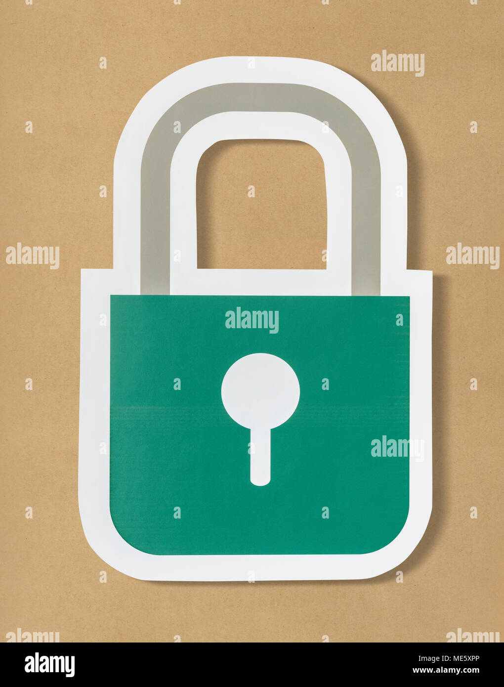 Privacy safety security lock icon Stock Photo