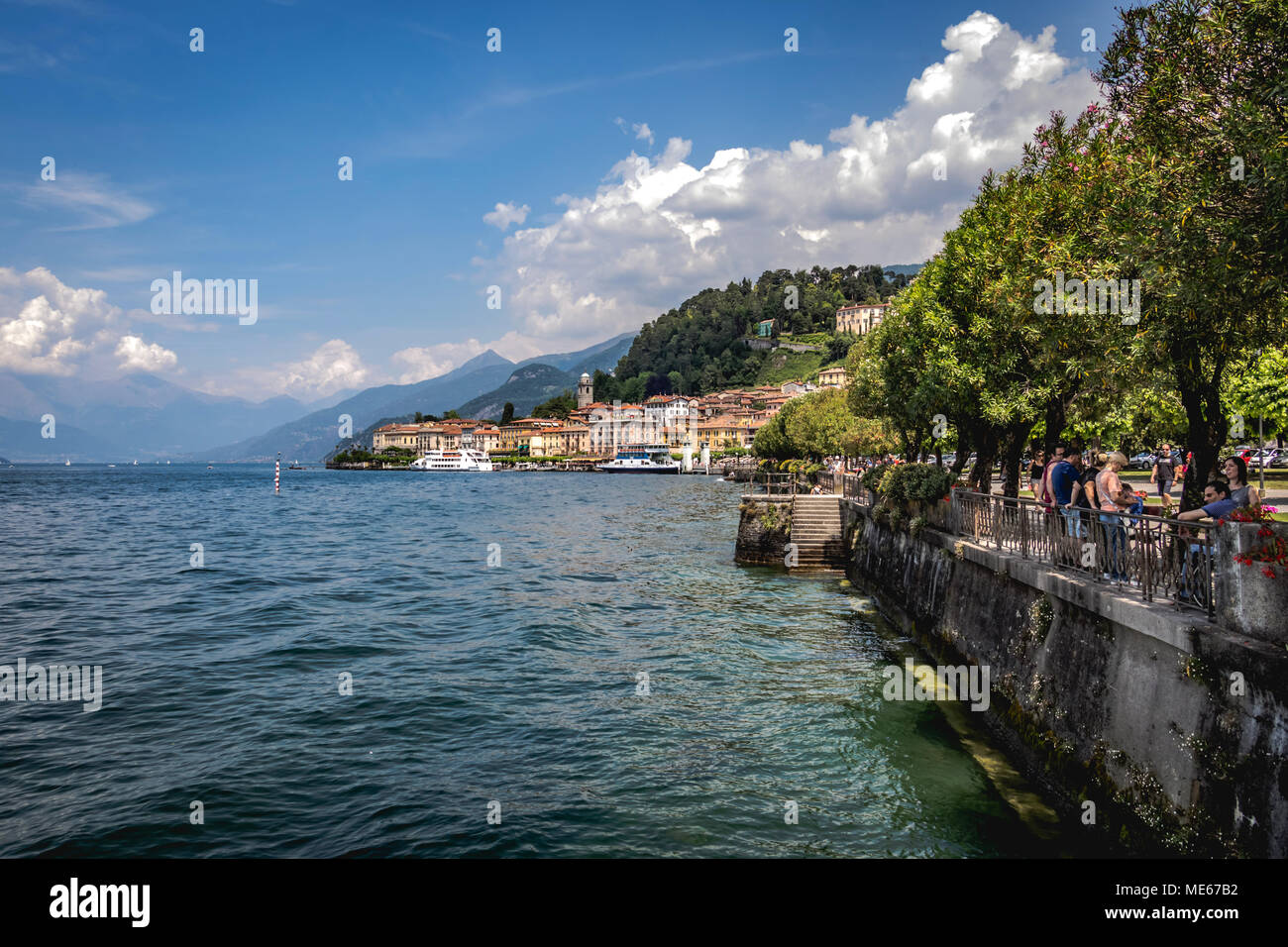 Bellagio - the lakefront - Lago di Como - Italy Stock Photo