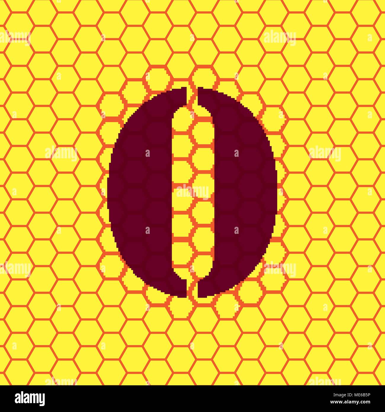 number zero icon symbol on a yellow background abstract similar to a ...