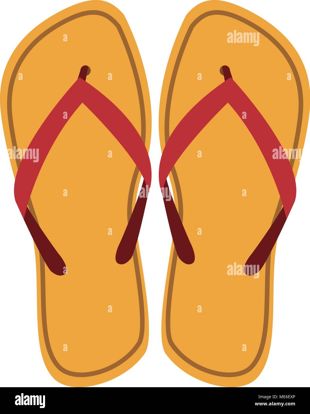 Flip flops sandals Stock Vector Image & Art - Alamy