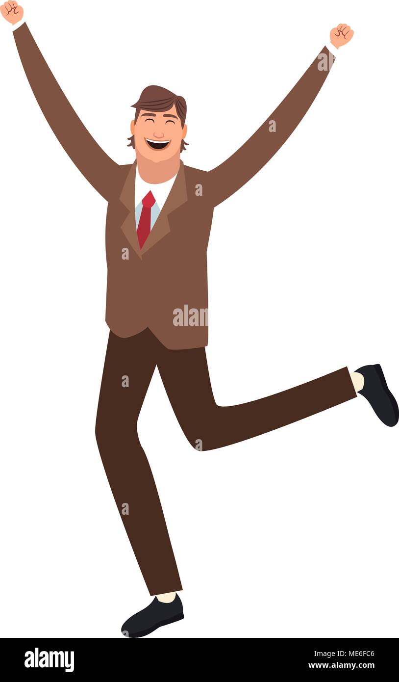 Happy businessman cartoon Stock Vector Image & Art - Alamy