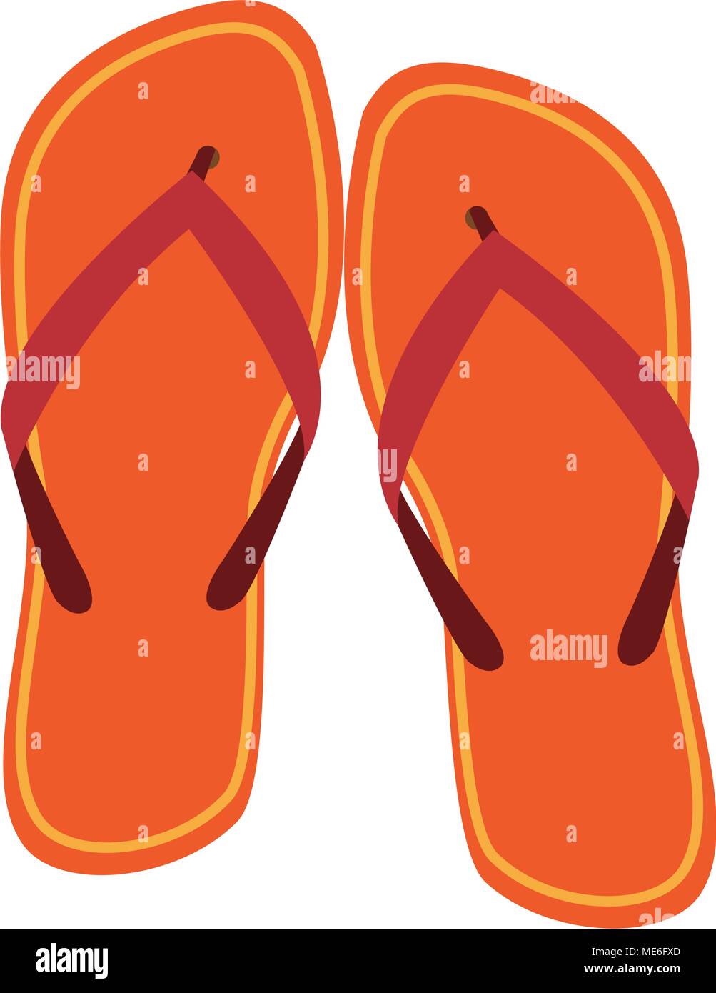 Flip flops sandals Stock Vector Image & Art - Alamy
