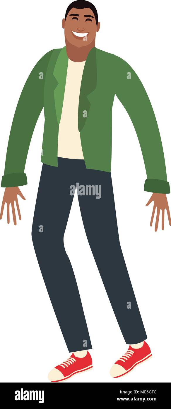 Happy young man cartoon Stock Vector Image & Art - Alamy