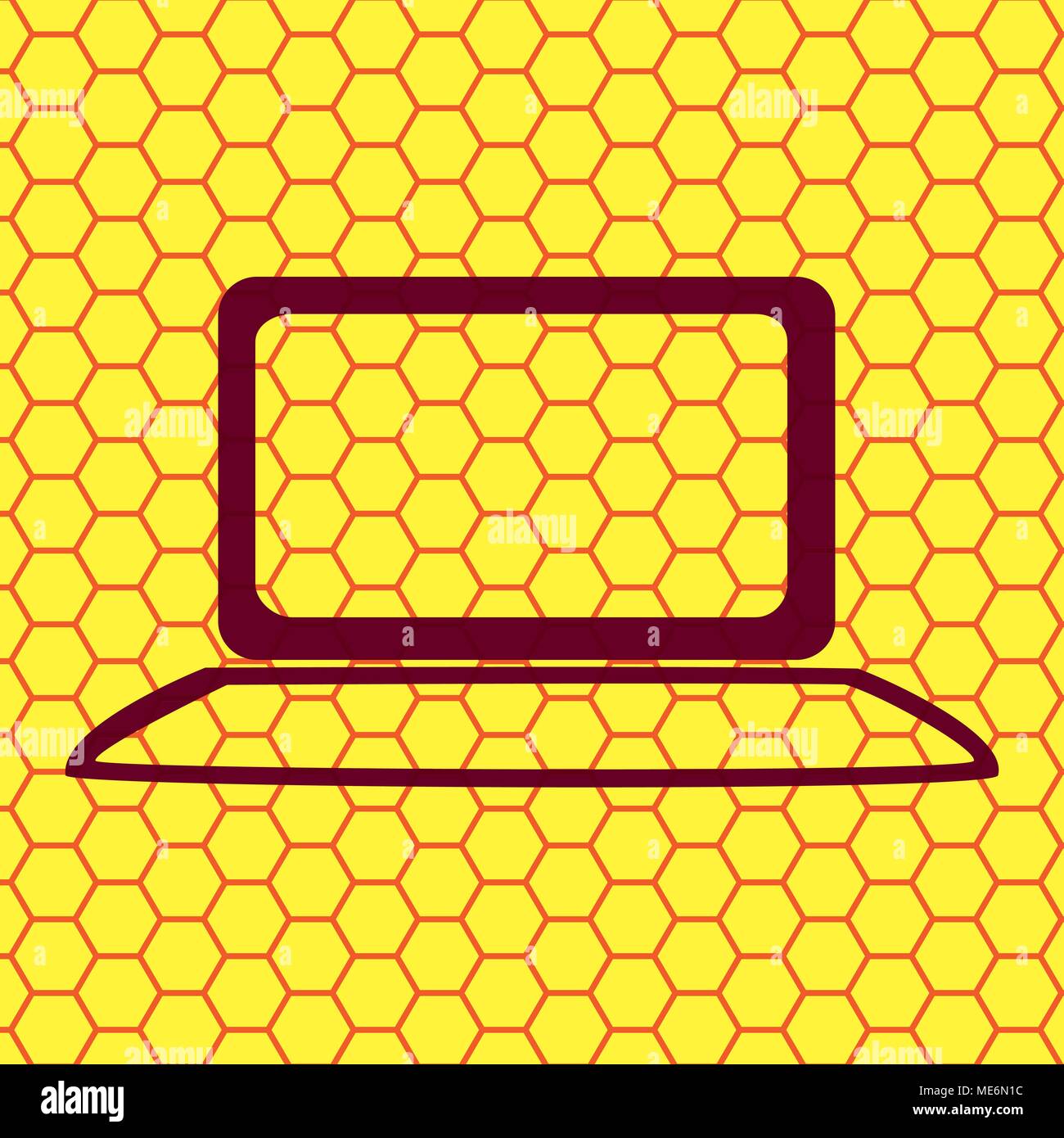 Notebook. Flat modern web button and space for your text. Vector. EPS10 Stock Vector