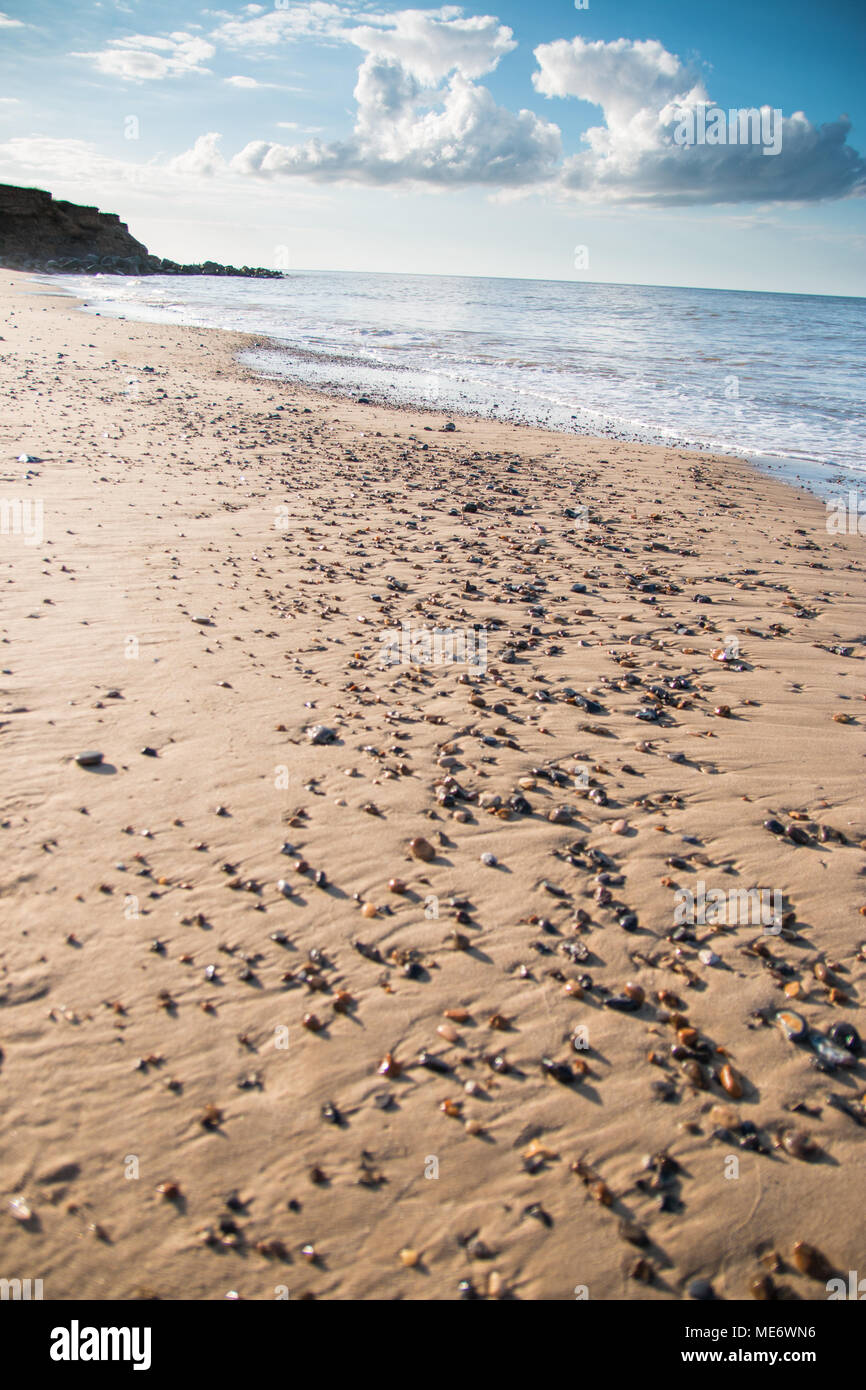Beach on a summers day in Norfolk Stock Photo - Alamy