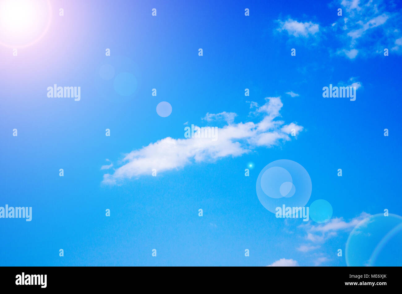 beautiful blue sky background with white clouds Stock Photo - Alamy