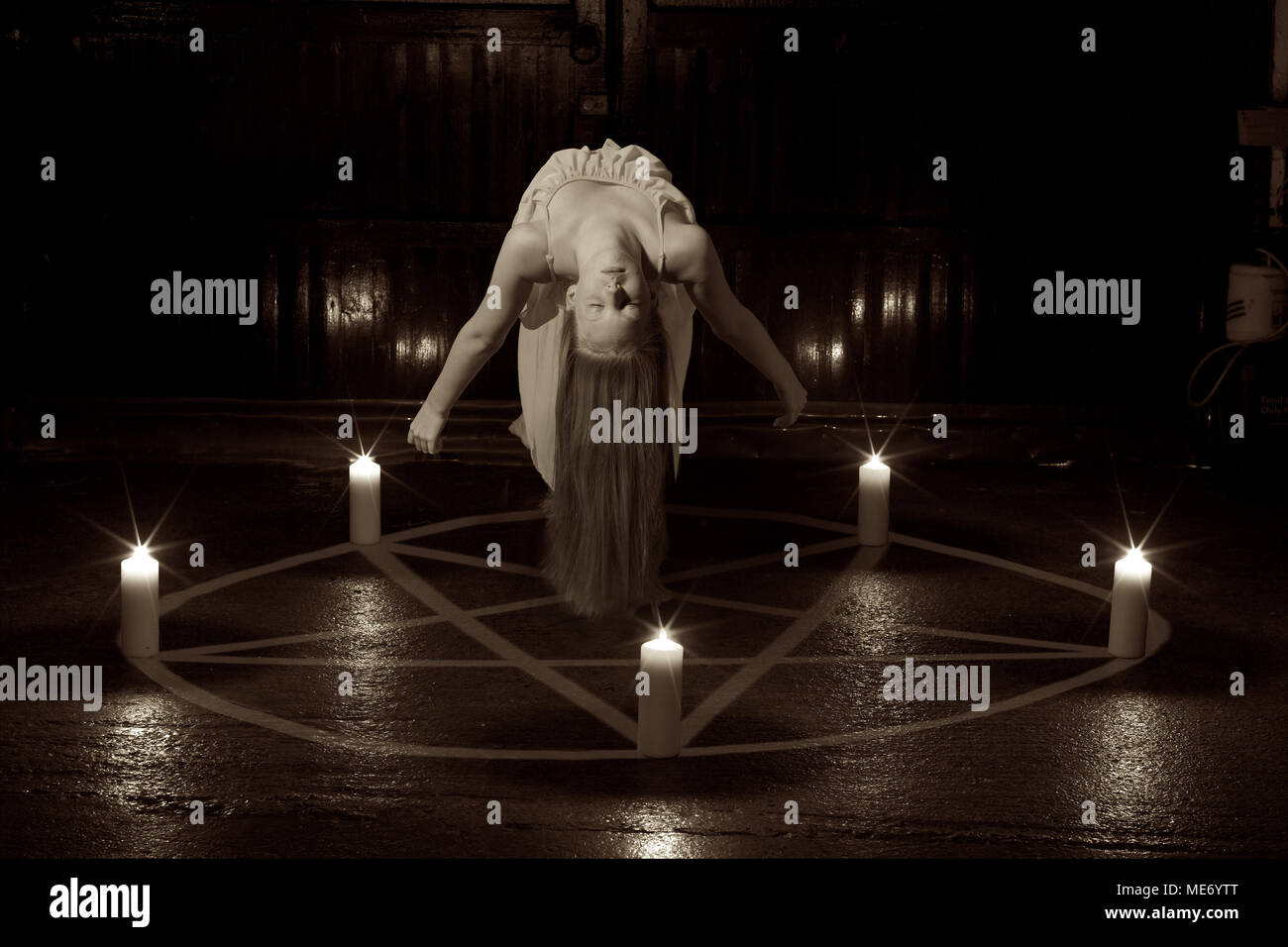 Sacrificial offering of a young female to a Pagan God/Deity Stock Photo Alamy