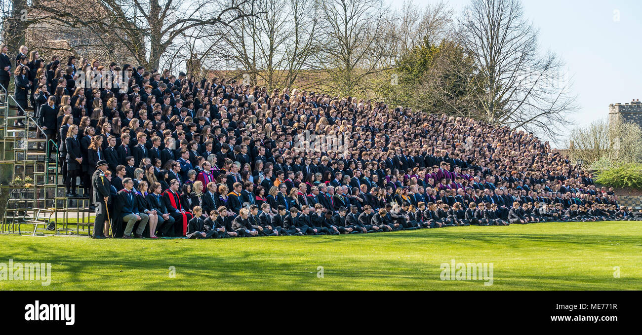 The Kings School,Canterbury,Preparing for the School Photo,Canterbury