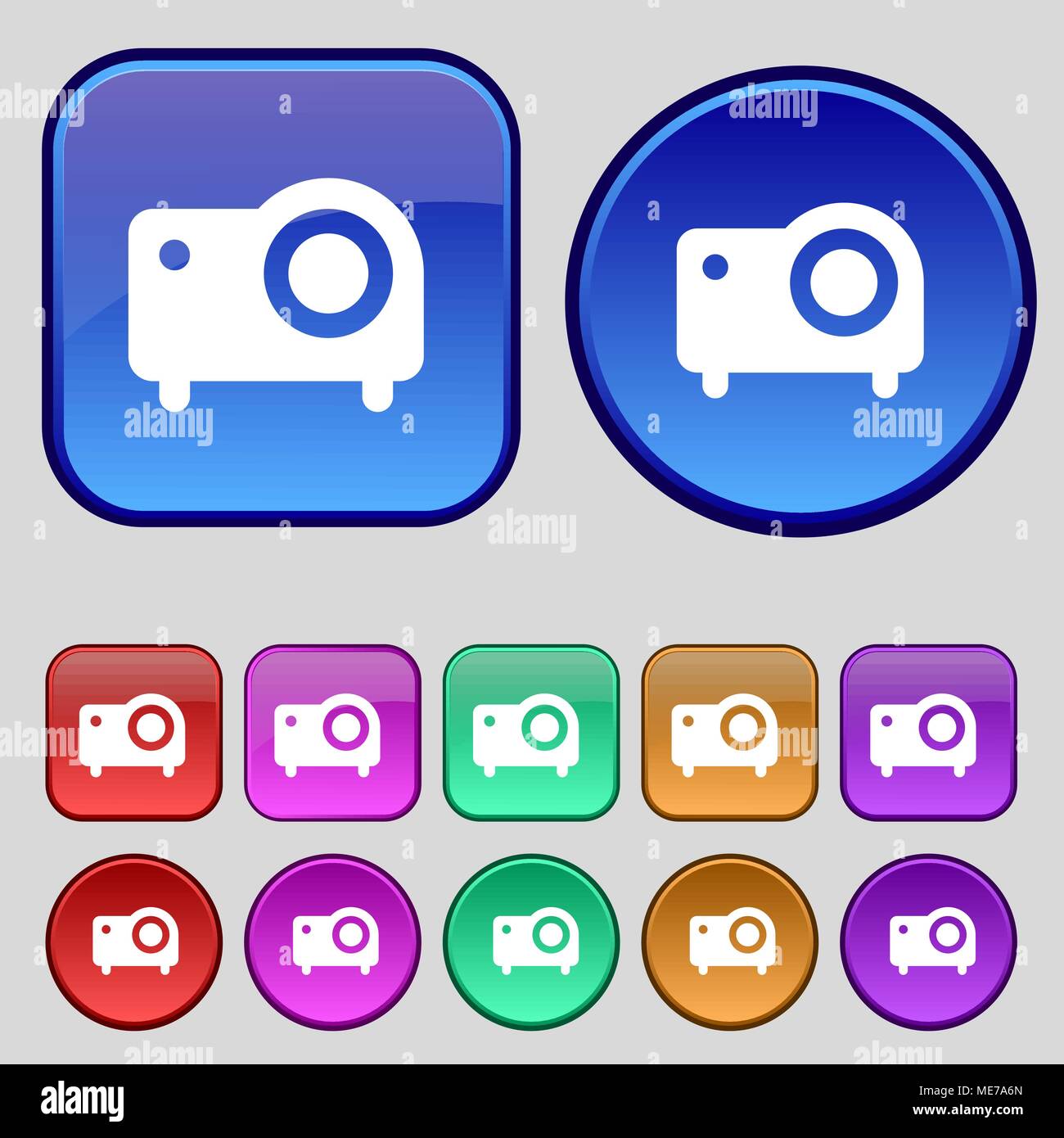 Vintage slide projector Stock Vector Images - Alamy