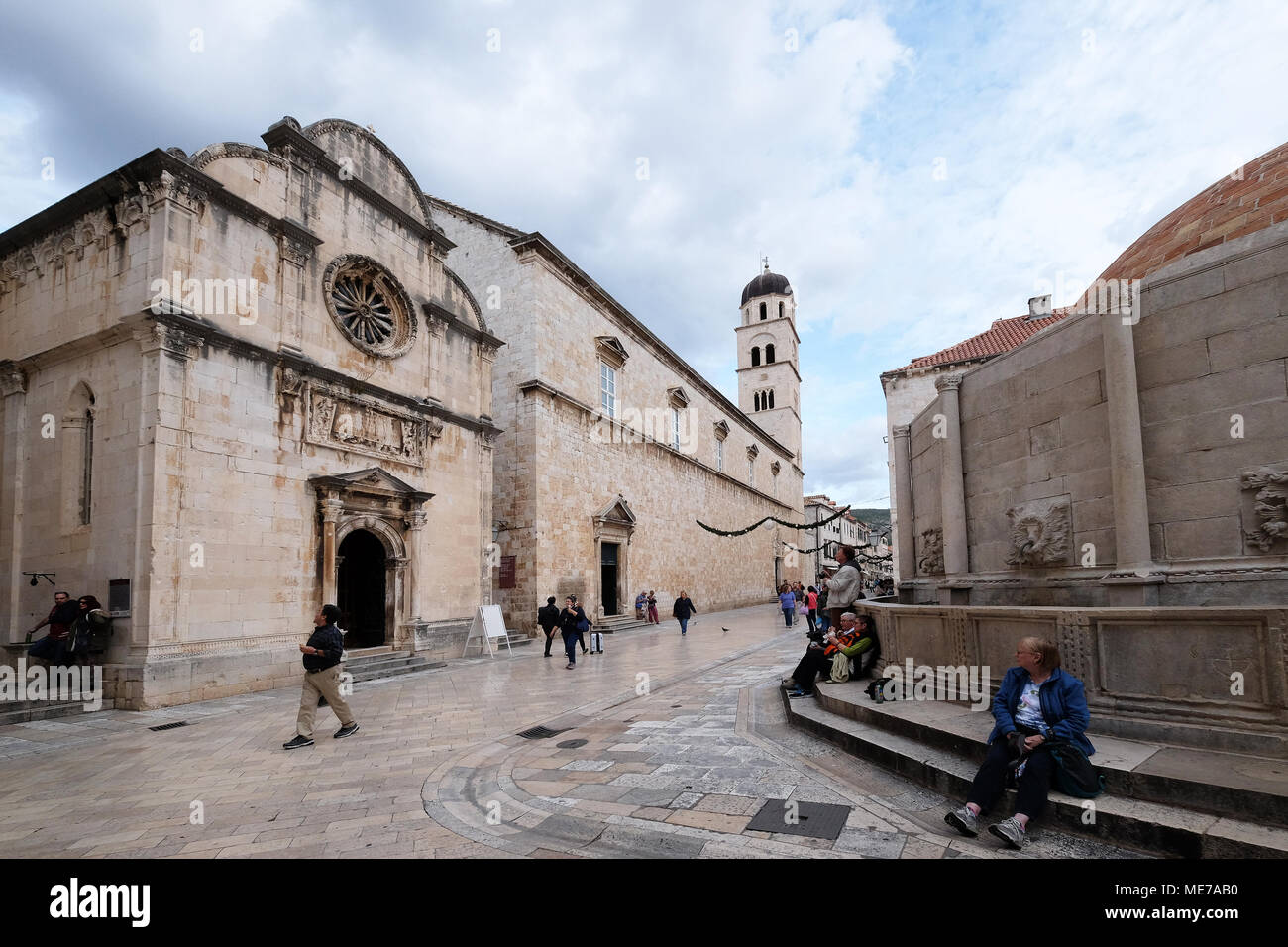 Franciscan church in Dubrovnik, Croatia, on November 07, 2016. Stock Photo