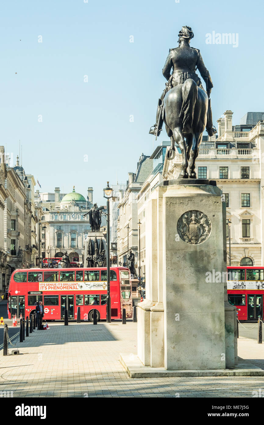 London waterloo place statue edward hires stock photography and images