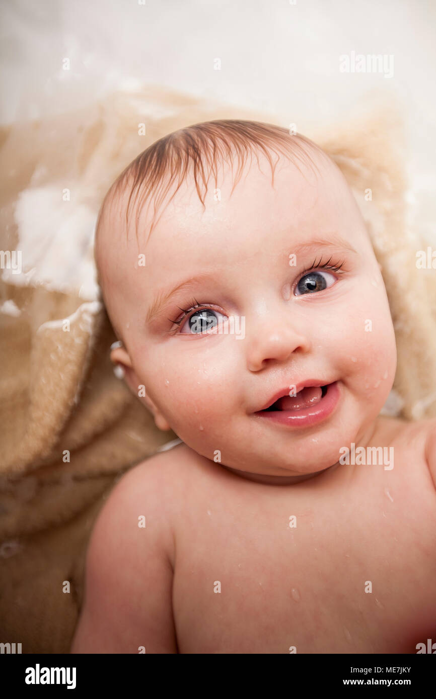 Portrait of cute baby boy Stock Photo