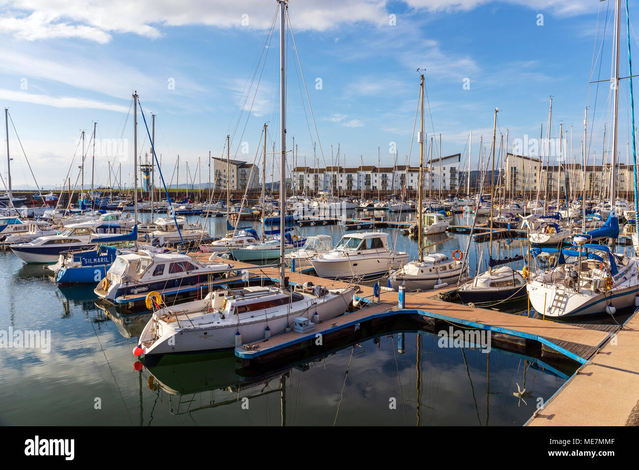 Ardrossan marina, part of a redevelopment area of Ardrossan harbour