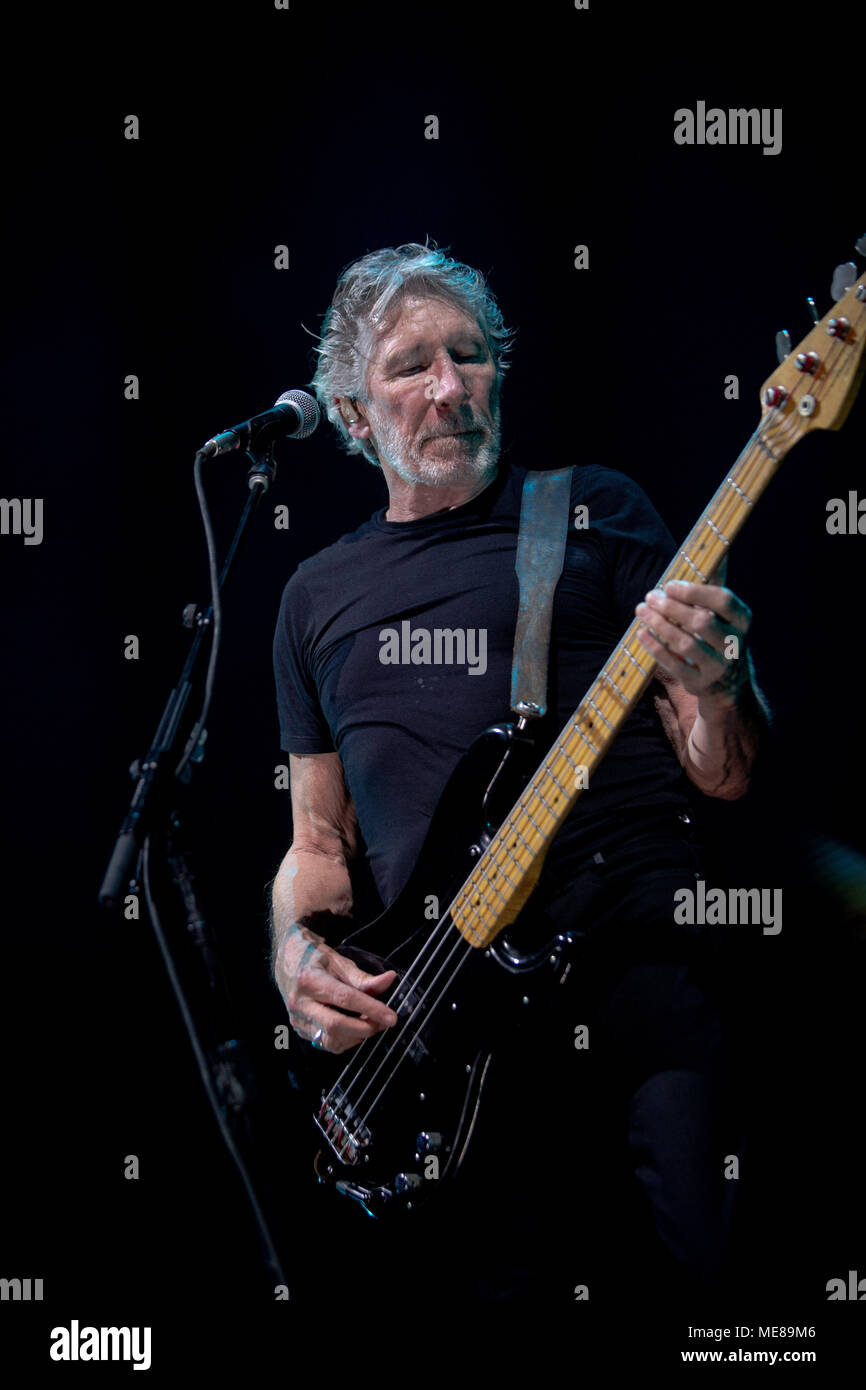 Bologna Italy 21 april 2018 Roger Waters live at Unipol Arena Bologna © Roberto Finizio / Alamy Live News Stock Photo