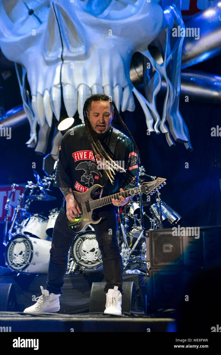 Las Vegas Nevada April Finger Punch Band Member Zoltan Bathory On Stage On Day 2 Of The Second Annual Las Rageous Heavy Metal Music Las Vegas Nevada April Finger Punch Band Member Zoltan Bathory On Stage On Day 2 Of The Second Annual Las Rageous Heavy Metal Music
