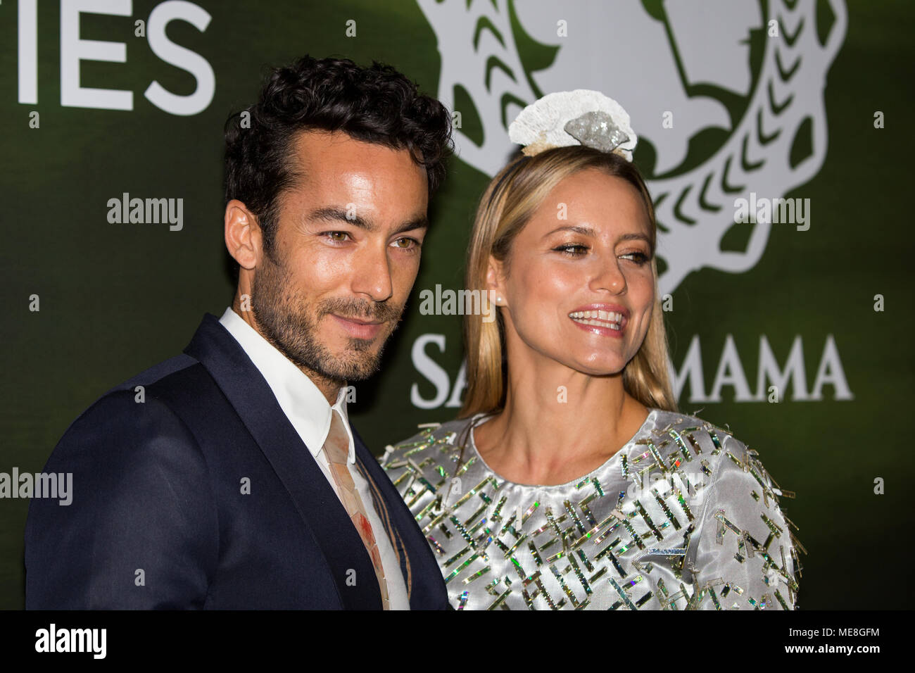 Miami, FL, USA. 21st Apr, 2018. Aaron Diaz, Lola Ponce during the