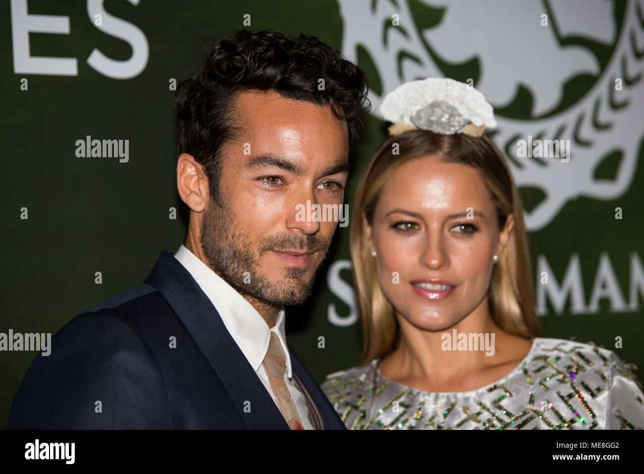 Miami, FL, USA. 21st Apr, 2018. Aaron Diaz, Lola Ponce during the