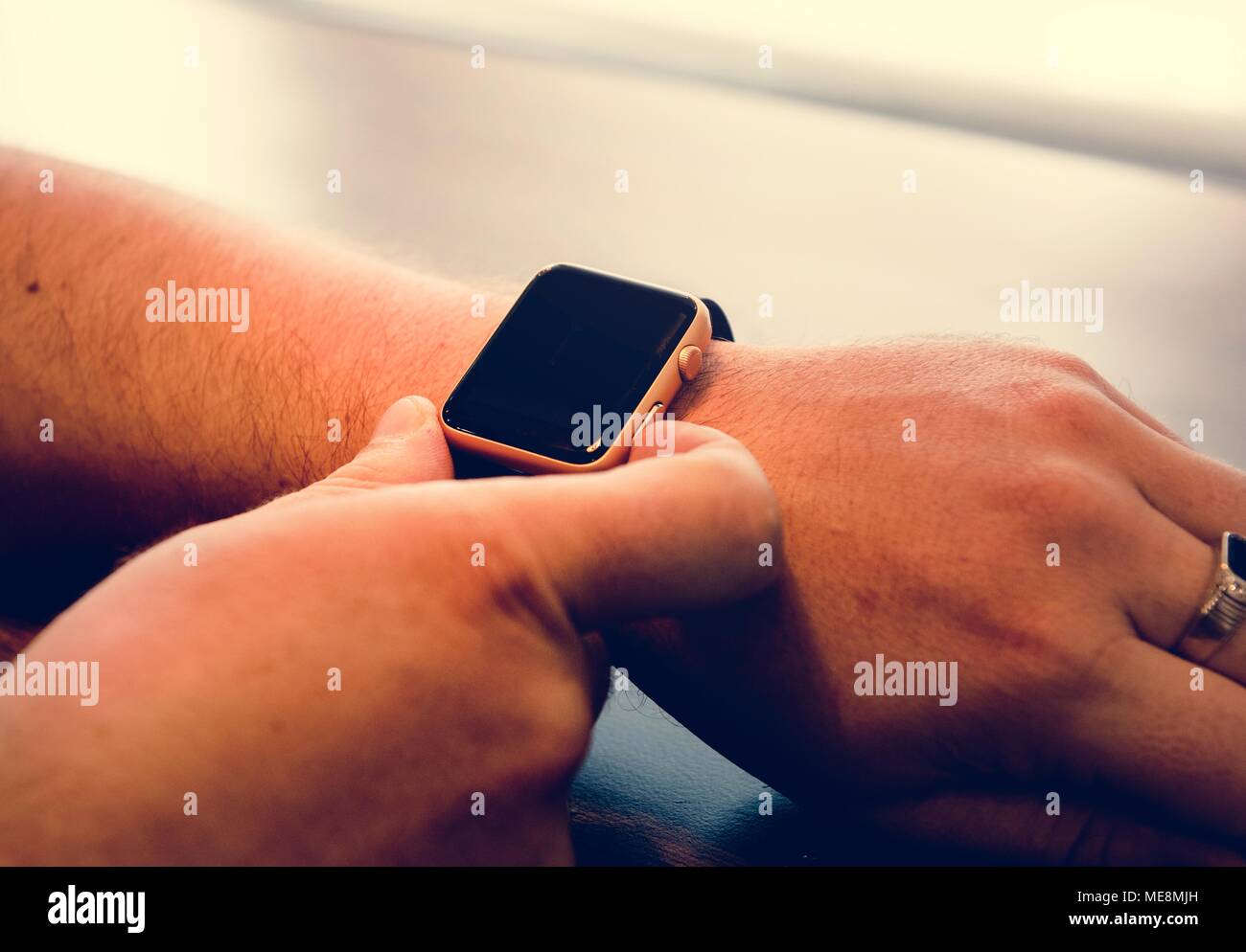 Digital wrist watch Stock Photo Alamy
