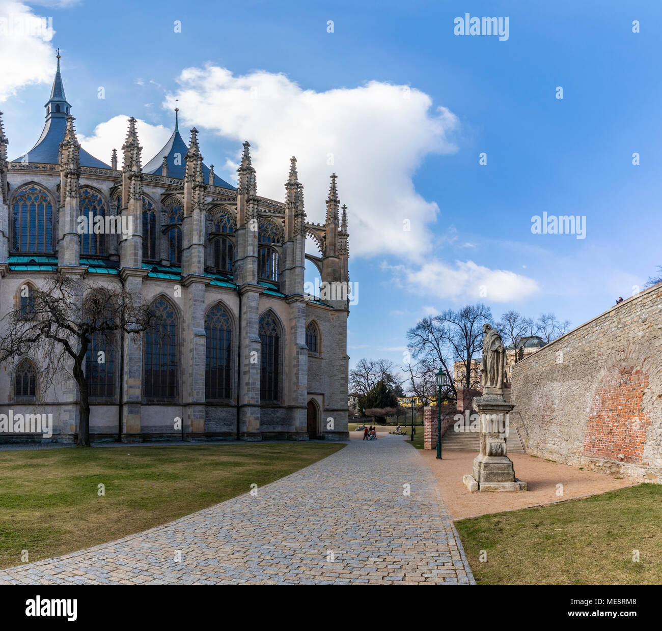 Kostnice Sedlec, St Barbara's Cathedral, Barbara Street, Kutna Hora, Czech Republic Stock Photo