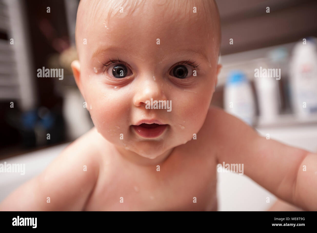 Portrait Of Cute Baby Boy Stock Photo Alamy