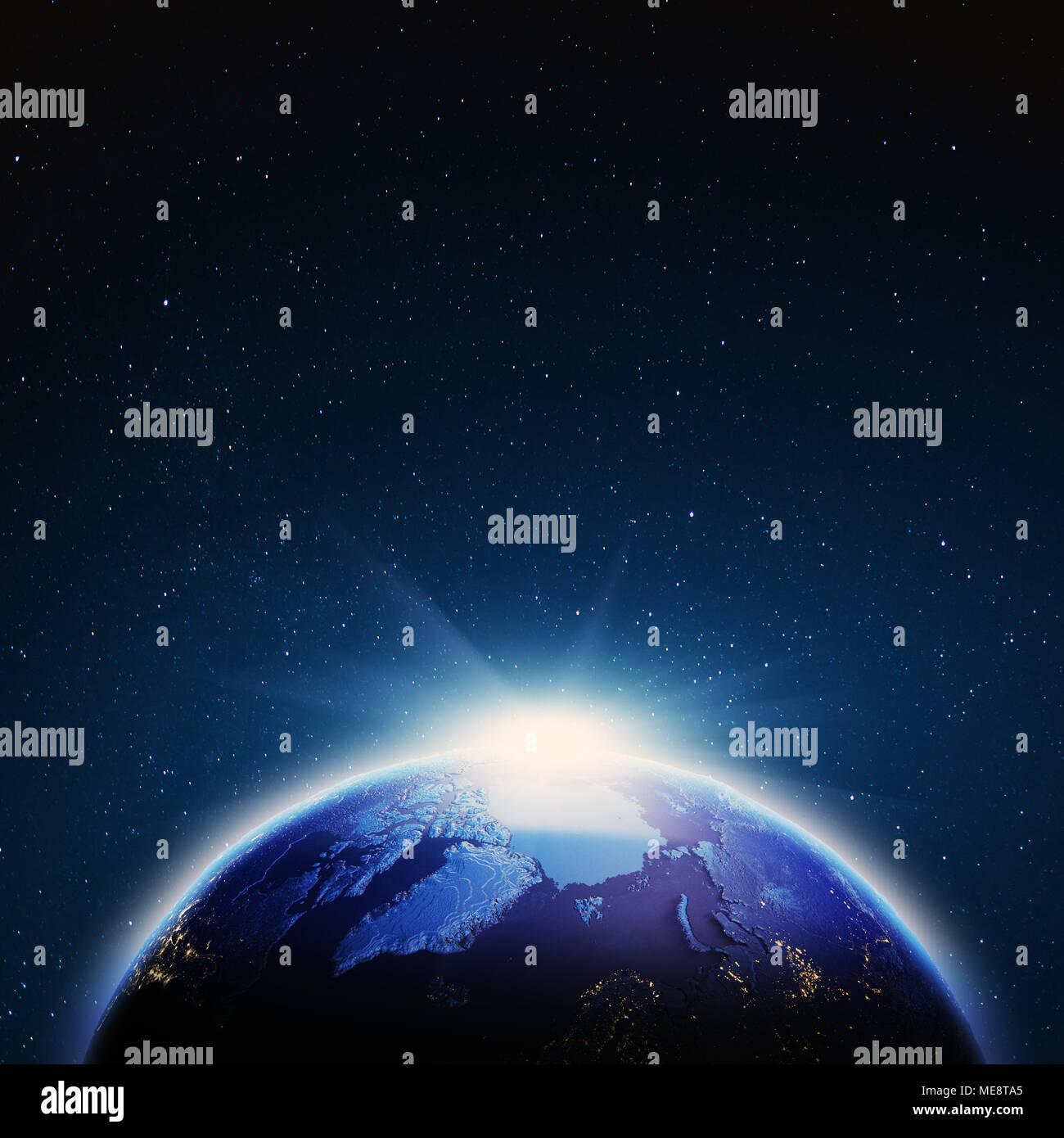 World map. 3d rendering Stock Photo - Alamy